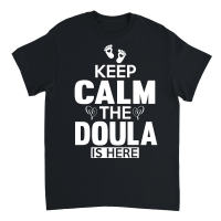 Product Keep calm the doula is here Unisex T-Shirt