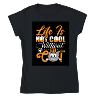 Product life is not not cool without my cat Classic Womens Crewneck T-shirt