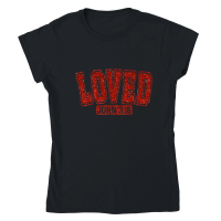 Product Loved John Varsity Glitter Classic Womens Crewneck T-shirt