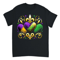 Product Mardi Gras Hearts Mardi Gras Funny Unisex T-Shirt