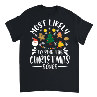 Product most likely to sing the christmas song tshirt vector design Unisex T-Shirt