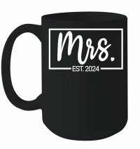 Product Mrs Est 2024 Just Married Wedding Wife Mug