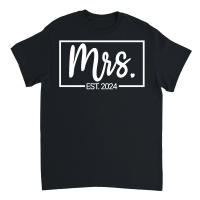 Product Mrs Est 2024 Just Married Wedding Wife Unisex T-Shirt