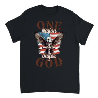 Product One Nation Under God Patriotic USA Flag Unisex T-Shirt