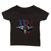 Product Patriotic USA Flag Fighter Jets Classic Baby Crewneck T-shirt