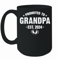 Product Promoted to Grandpa 2024 Mug