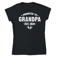 Product Promoted to Grandpa 2024 Classic Womens Crewneck T-shirt
