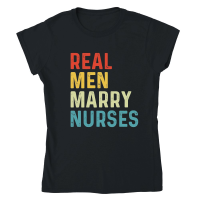 Product Real Men Marry Nurses Wifes Classic Womens Crewneck T-shirt