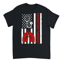 Product Respiratory Therapist Shirt America Flag Unisex T-Shirt