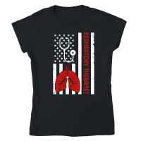 Product Respiratory Therapist Shirt America Flag Classic Womens Crewneck T-shirt