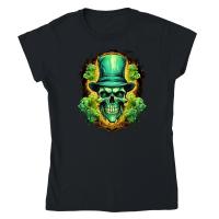 Product Skull Shamrock for St. Patricks Day1 Classic Womens Crewneck T-shirt