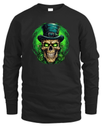 Product Skull Shamrock for St. Patricks Day4 Unisex Sweatshirt
