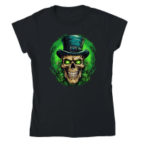 Product Skull Shamrock for St. Patricks Day4 Classic Womens Crewneck T-shirt