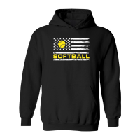 Product Softball with USA Flag Hoodie