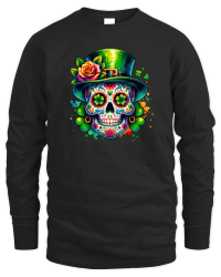 Product Sugar Skull Saint Patricks Day Unisex Sweatshirt