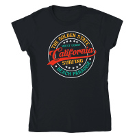 Product The Golden State California Surfing Classic Womens Crewneck T-shirt