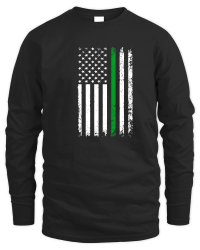Product Thin Green Line American Flag Unisex Sweatshirt