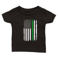 Product Thin Green Line American Flag Classic Baby Crewneck T-shirt