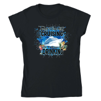 Product todays forecast cruising with a chance of drinking Classic Womens Crewneck T-shirt