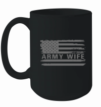 Product USA Flag Army Wife Mug