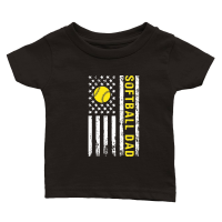 Product USA Flag Softball 1 Classic Baby Crewneck T-shirt