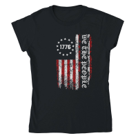 Product We the People 1776 American Flag Classic Womens Crewneck T-shirt