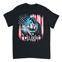 Product Welder USA Flag, Funny Welder Funny Unisex T-Shirt