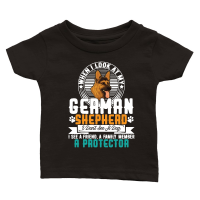 Product When I look at my German Shepherd, I do not see a dog. I see a friend, a family member, a protector Classic Baby Crewneck T-shirt