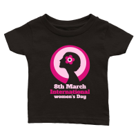 Product 8th March International Womens Day Classic Baby Crewneck T-shirt