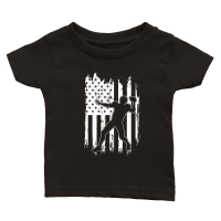 Product 10. American Football Player usa flag Classic Baby Crewneck T-shirt