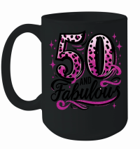 Product 50th Birthday 50 and Fabulous Mug
