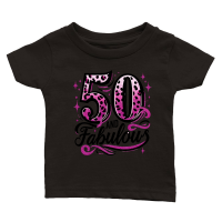 Product 50th Birthday 50 and Fabulous Classic Baby Crewneck T-shirt