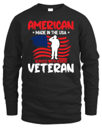 Product American made in the usa served with honor veteran Unisex Sweatshirt