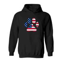 Product American Flag Dog Paw Design Hoodie