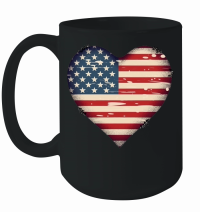 Product American Flag Heart Women Mug