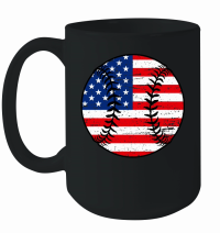 Product Baseball with American Flag Mug