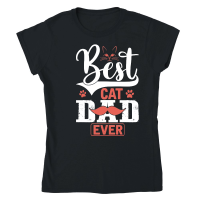 Product best cat dad ever Classic Womens Crewneck T-shirt