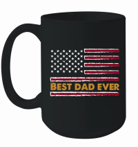 Product Best Dad Ever Fathers Day USA Flag Mug
