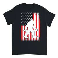 Product Bigfoot Patriotic Day Usa Flag Unisex T-Shirt