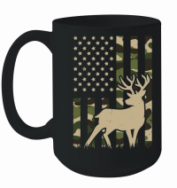 Product Camo American Flag Deer Elk Buck Hunting Mug