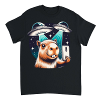 Product Capybara Funny Capybara UFO Unisex T-Shirt