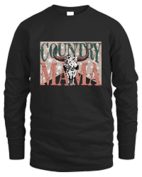 Product Country Mama Cow Skull Western Unisex Sweatshirt