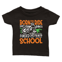 Product Forced to Go to School Motocross Classic Baby Crewneck T-shirt
