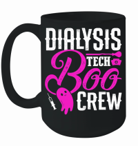 Product Halloween dialysis tech boo crew Mug