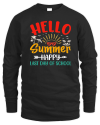 Product Hello Summer Happy Last Day of School Unisex Sweatshirt