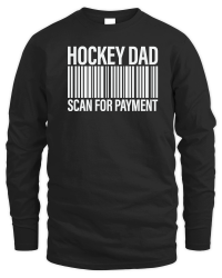Product Hockey dad scan for payment Unisex Sweatshirt