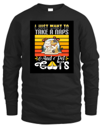 Product i just want to take a naps and pet cats Unisex Sweatshirt