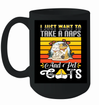 Product i just want to take a naps and pet cats Mug