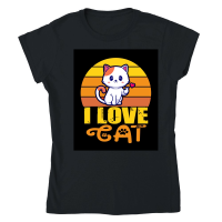 Product I love Cat Classic Womens Crewneck T-shirt