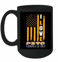 Product I love Cats USA Flag Mug